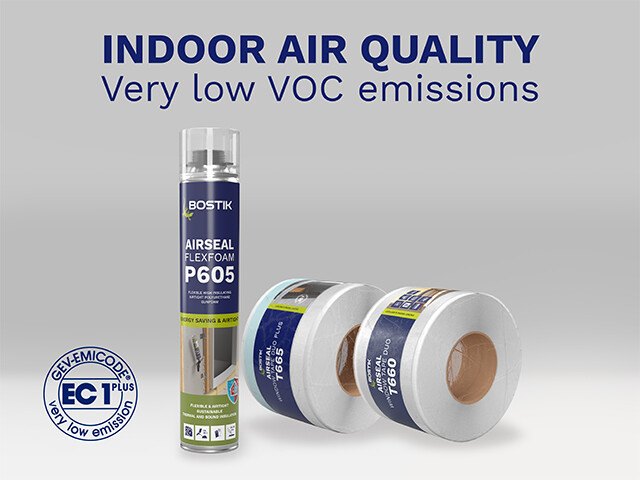 Products with improved air quality with a low VOC