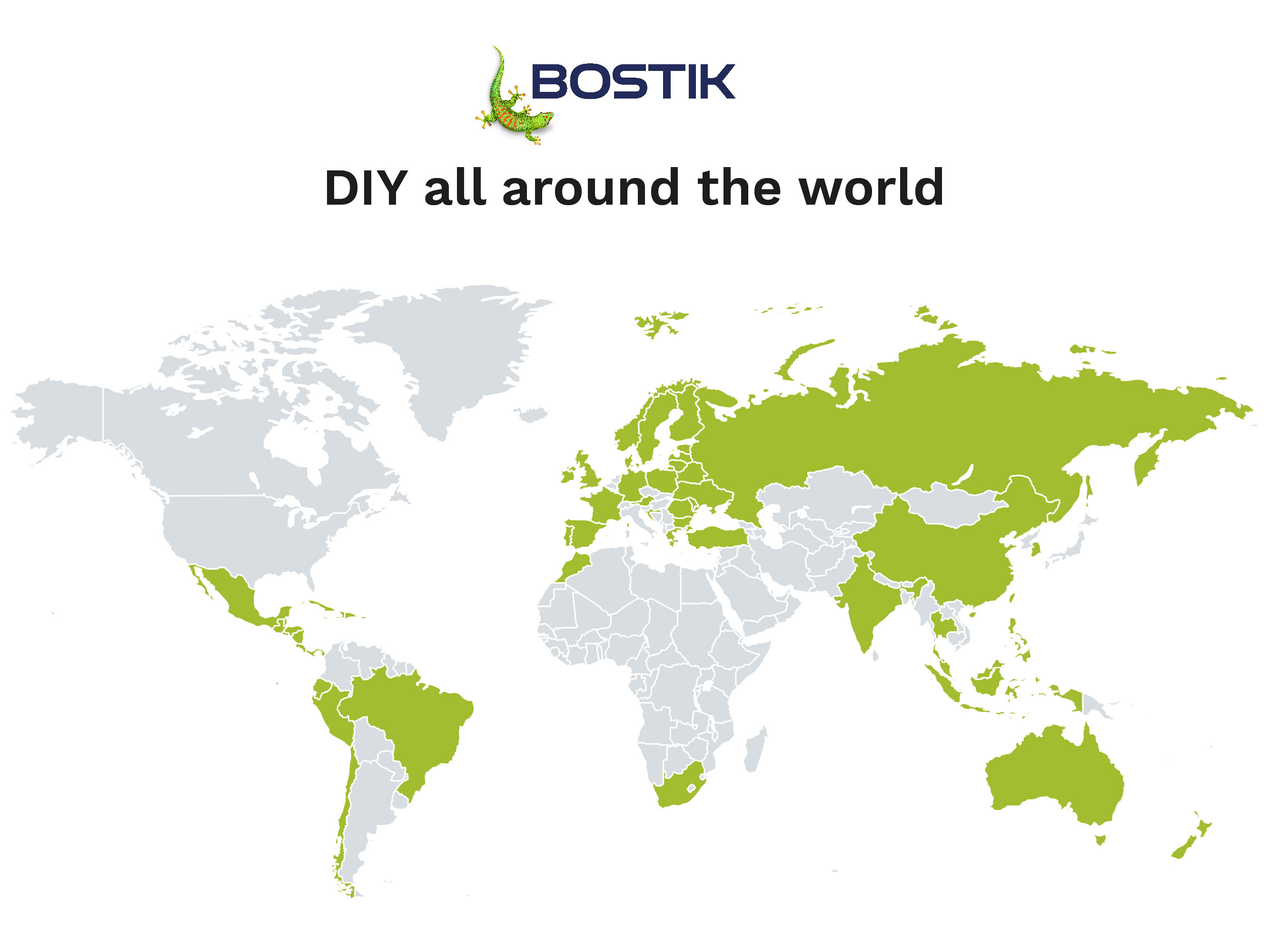 Bostik Global DIY World Map